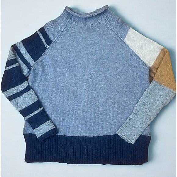 Zaket & Plover Merino Wool Blend Colorblock Sweater, Size M - Picture 4 of 8